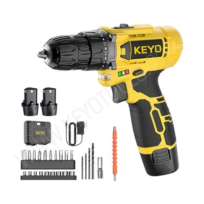 Kit Driver Bor Tanpa Kabel 12v Dengan Baterai Dan Pengisi Daya