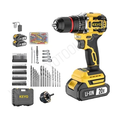 Kit Alat Bor Tanpa Kabel Perbaikan Rumah Tangga Tanpa Sikat 20V
